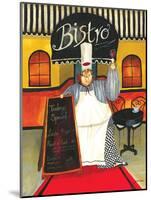 Chef at Bistro-Jennifer Garant-Mounted Giclee Print
