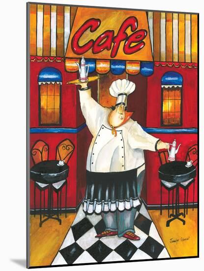 Chef at Café-Jennifer Garant-Mounted Giclee Print