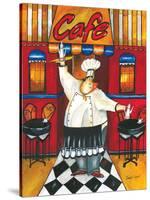 Chef at Café-Jennifer Garant-Stretched Canvas
