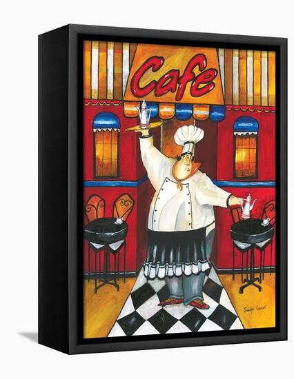 Chef at Café-Jennifer Garant-Framed Stretched Canvas