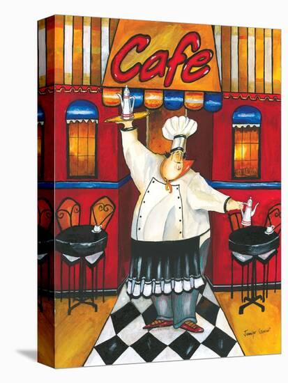 Chef at Café-Jennifer Garant-Stretched Canvas