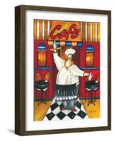 Chef at Café-Jennifer Garant-Framed Premium Giclee Print