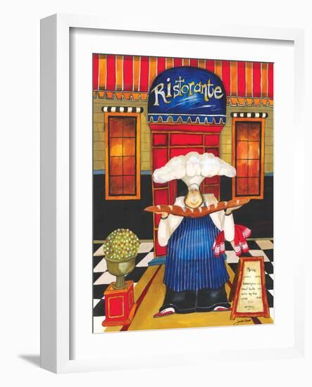 Chef at Ristorante-Jennifer Garant-Framed Giclee Print