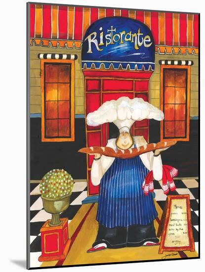 Chef at Ristorante-Jennifer Garant-Mounted Giclee Print