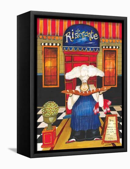 Chef at Ristorante-Jennifer Garant-Framed Stretched Canvas