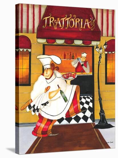 Chef at Trattoria-Jennifer Garant-Stretched Canvas