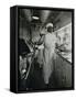 Chef at Work in the Galley of a Baltimore and Ohio Train-null-Framed Stretched Canvas
