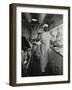 Chef at Work in the Galley of a Baltimore and Ohio Train-null-Framed Photographic Print