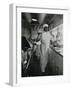 Chef at Work in the Galley of a Baltimore and Ohio Train-null-Framed Photographic Print