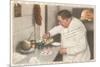 Chef Attolini Making Pizza-null-Mounted Premium Giclee Print