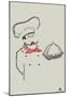 Chef Bon Appetite Languages Text Poster-null-Mounted Poster