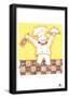 Chef Bon Appetite Text Poster-null-Framed Poster