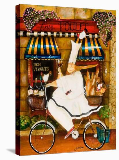 Chef in Paris-Jennifer Garant-Stretched Canvas