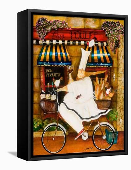 Chef in Paris-Jennifer Garant-Framed Stretched Canvas