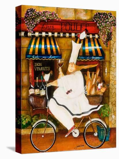 Chef in Paris-Jennifer Garant-Stretched Canvas