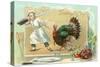 Chef Leading Turkey-null-Stretched Canvas