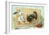 Chef Leading Turkey-null-Framed Art Print