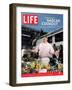 Chef Mario Batali Preparing a NASCAR Cookout at Texas Motor Speedway, May 5, 2006-Brian Finke-Framed Photographic Print