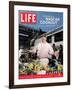 Chef Mario Batali Preparing a NASCAR Cookout at Texas Motor Speedway, May 5, 2006-Brian Finke-Framed Photographic Print