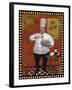 Chef Pasta Master Design-Frank Harris-Framed Giclee Print