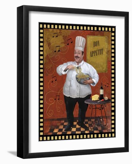 Chef Pasta Master Design-Frank Harris-Framed Giclee Print
