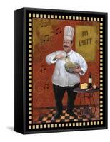 Chef Pasta Master Design-Frank Harris-Framed Stretched Canvas