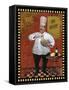 Chef Pasta Master Design-Frank Harris-Framed Stretched Canvas