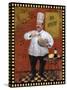 Chef Pasta Master Design-Frank Harris-Stretched Canvas