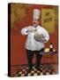 Chef Pasta Master-Frank Harris-Stretched Canvas