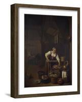 Chef Preparing Food-Hendrik Martensz Sorgh-Framed Giclee Print