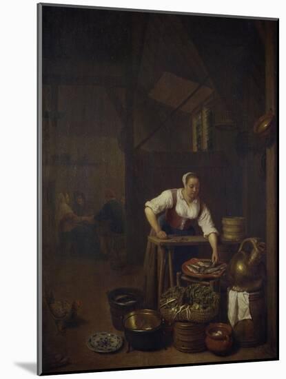 Chef Preparing Food-Hendrik Martensz Sorgh-Mounted Giclee Print