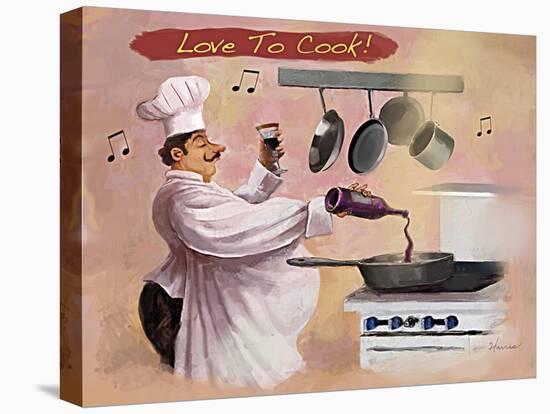 Chef Wine-Frank Harris-Stretched Canvas