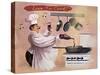 Chef Wine-Frank Harris-Stretched Canvas