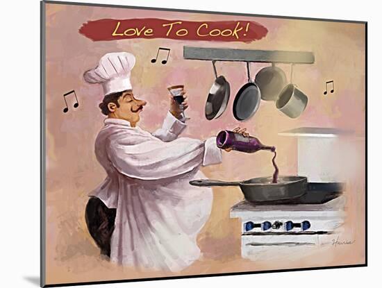 Chef Wine-Frank Harris-Mounted Giclee Print