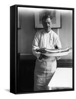Chef with a Lobster-null-Framed Stretched Canvas