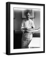Chef with a Lobster-null-Framed Photographic Print