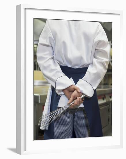 Chef with a Whisk in His Hand-Joerg Lehmann-Framed Photographic Print