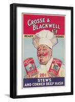 Chef with Canned Goods-null-Framed Art Print