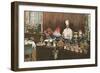 Chef with Elaborate Buffet-null-Framed Premium Giclee Print