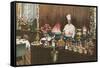 Chef with Elaborate Buffet-null-Framed Stretched Canvas