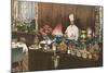 Chef with Elaborate Buffet-null-Mounted Art Print