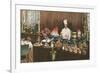 Chef with Elaborate Buffet-null-Framed Art Print