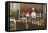 Chef with Elaborate Buffet-null-Framed Stretched Canvas