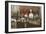 Chef with Elaborate Buffet-null-Framed Art Print