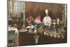 Chef with Elaborate Buffet-null-Mounted Art Print