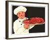 Chef with Lobster-null-Framed Art Print