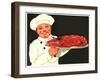 Chef with Lobster-null-Framed Art Print