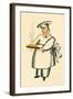 Chef with Steaming Pie-null-Framed Art Print