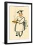 Chef with Steaming Pie-null-Framed Art Print