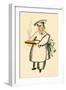 Chef with Steaming Pie-null-Framed Art Print